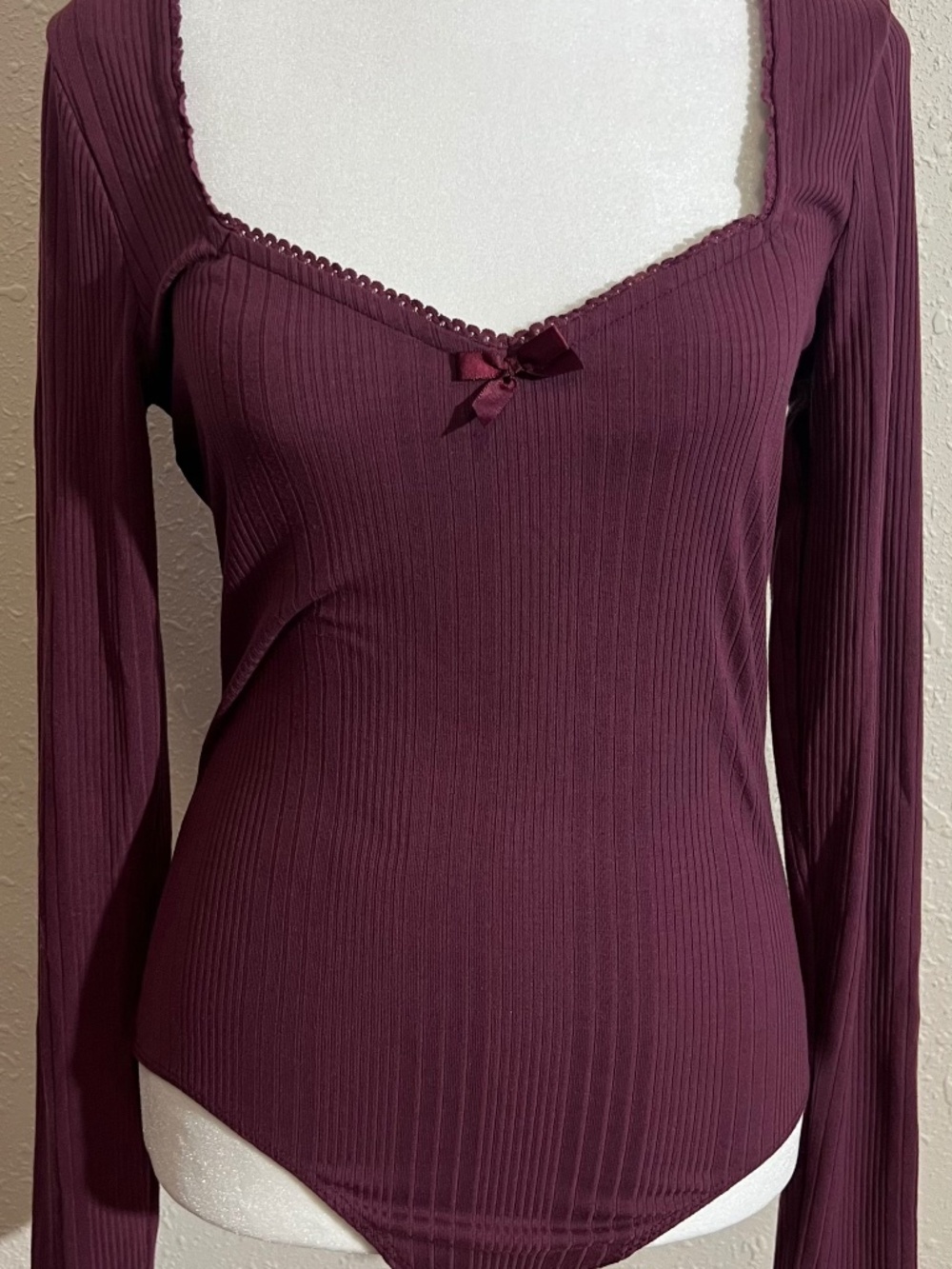 Selfie Ribbed Bodysuit | M